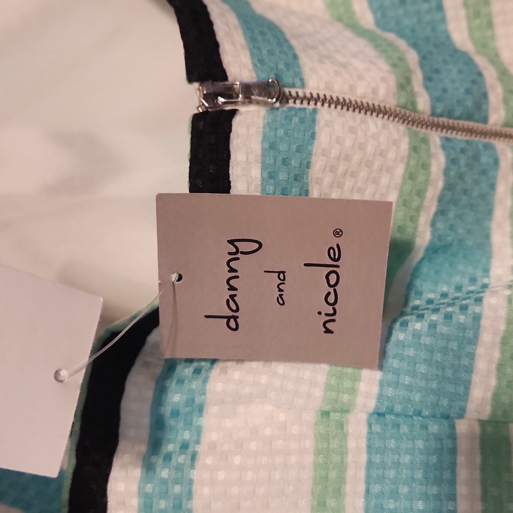 Danny And Nicole Chevron Striped Sleeveless Dress SZ 18W NWT POCKETS! - Picture 6 of 10